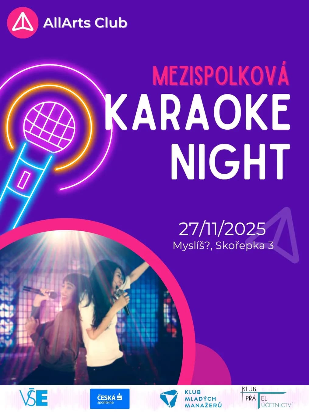 Plakát: Mezispolková karaoke night