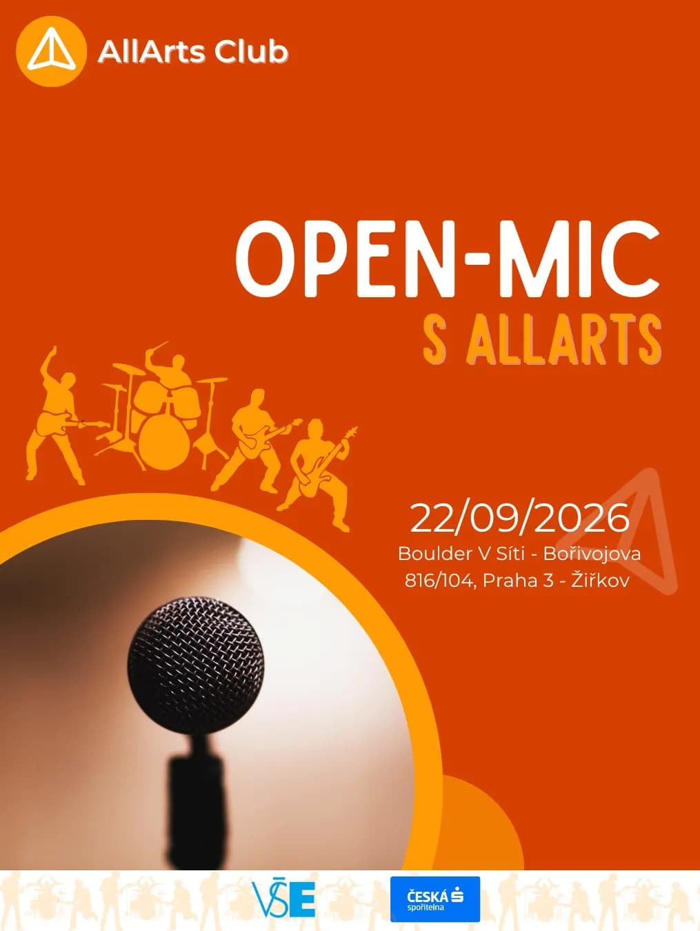 Plakát: Open-Mic s AllArts