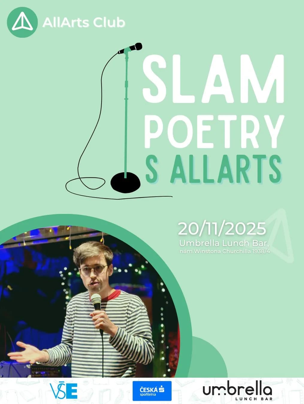 Plakát: SLAM poetry s AllArts
